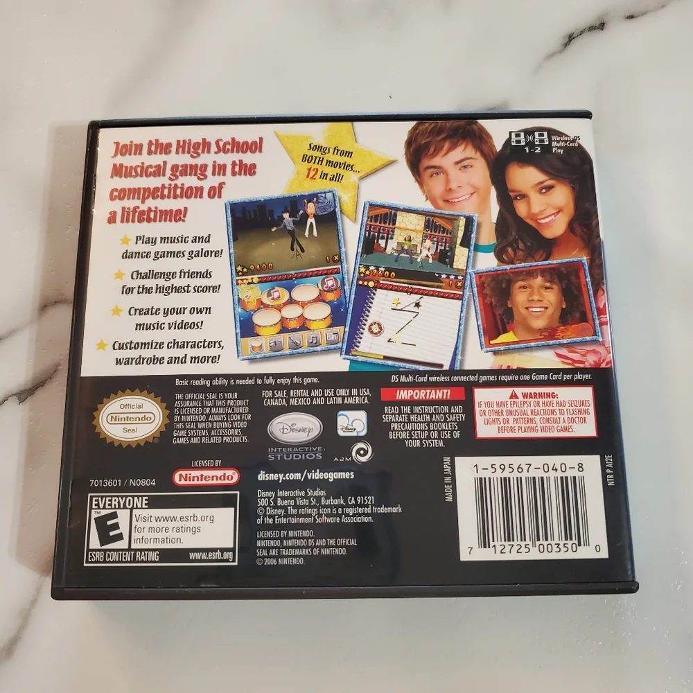 High School Musical: Makin' the Cut Nintendo DS Video Game  *TESTED*
